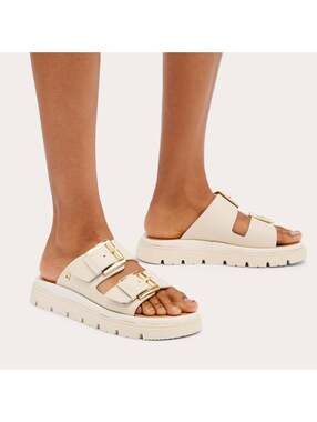 Carvela Pavilion Bone Leather Buckle Sandal EU 39 / US 8